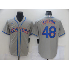 New York Mets 48 Degrom Gray Game Jerseys