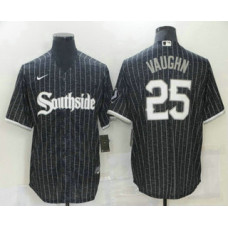 Chicago White Sox #25 Sam Abbott Black 2021 City Connect Stitched Cool Base Jersey