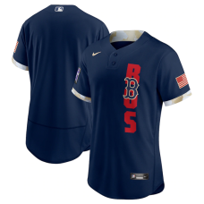 Boston Red Sox Team 2021 Navy All-Star Flex Base Stitched Jersey