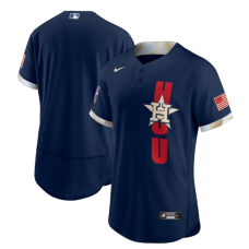 Houston Astros Team 2021 Navy All-Star Flex Base Stitched Jersey