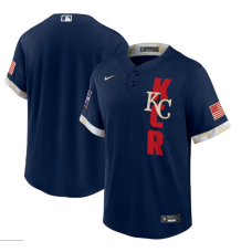 Kansas City Royals Team 2021 Navy All-Star Cool Base Stitched Jersey