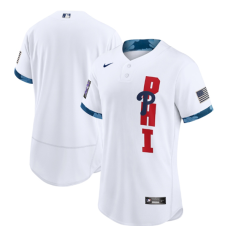 Philadelphia Phillies Team 2021 White All-Star Flex Base Stitched Jersey