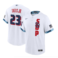 San Diego Padres #23 Fernando Tatis Jr. 2021 White All-Star Cool Base Stitched Jersey