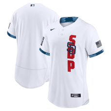 San Diego Padres Team 2021 White All-Star Flex Base Stitched Jersey