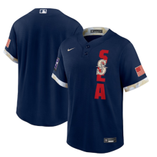 Seattle Mariners Team 2021 Navy All-Star Cool Base Stitched Jersey
