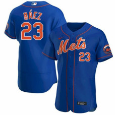 New York Mets #23 Javier Baez Royal Anthentic Jersey