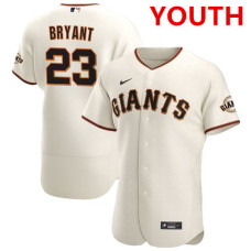 Youth san francisco giants #23 kris bryant cream flex base jersey