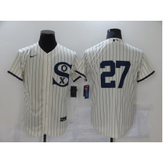Chicago White Sox #27 Lucas Giolito 2021 Cream Navy Field of Dreams Flex Base Stitched Jersey