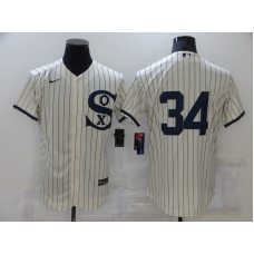 Chicago White Sox #34 Michael Kopech 2021 Cream Navy Field of Dreams Flex Base Stitched Jersey