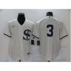 Chicago White Sox #3 Harold Baines 2021 Cream Field of Dreams Cool Base Stitched Jersey