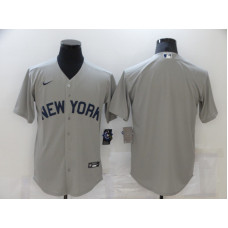 New York Yankees Team 2021 Gray Field of Dreams Cool Base Stitched Baseball Jersey