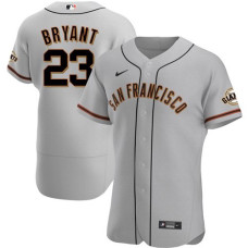 San Francisco Giants #23 Kris Bryant Gray Flex Base Jersey