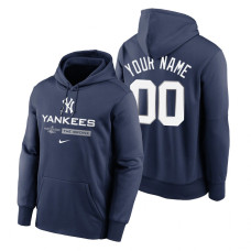 New York Yankees Custom Navy 2022 Postseason Dugout Hoodie