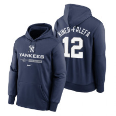 New York Yankees Isiah Kiner-Falefa Navy 2022 Postseason Dugout Hoodie