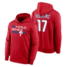 Philadelphia Phillies Rhys Hoskins Red 2022 World Series Dugout Hoodie