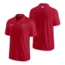 Los Angeles Angels Red 2022 City Connect Striped Performance Polo