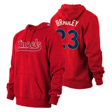 Los Angeles Angels Archie Bradley Red 2022 City Connect Hoodie
