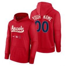 Los Angeles Angels Custom Red 2022 City Connect Therma Hoodie