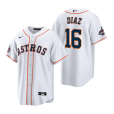 Men's Houston Astros Aledmys Diaz White 2022 World Series Champions Replica Jersey