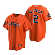 Men's Houston Astros Alex Bregman Orange 2022 World Series Champions Replica Jersey