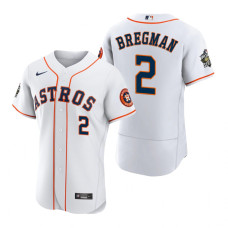 Houston Astros Alex Bregman White 2022 World Series Authentic Jersey