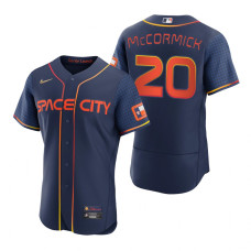 Men's Houston Astros Chas McCormick Navy 2022 City Connect Authentic Jersey