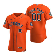 Houston Astros Custom Orange 2022 World Series Authentic Jersey