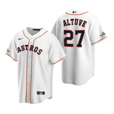Jose Altuve Houston Astros White 2022 Postseason Replica Jersey