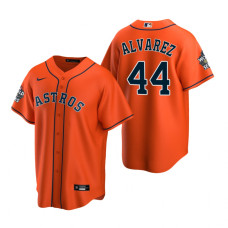 Houston Astros Yordan Alvarez Orange 2022 World Series Replica Jersey