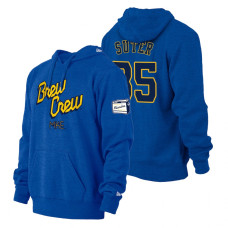 Milwaukee Brewers Brent Suter Royal 2022 City Connect Pullover Hoodie