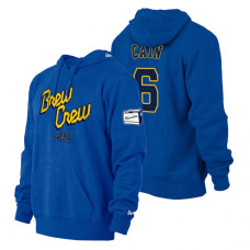Milwaukee Brewers Lorenzo Cain Royal 2022 City Connect Pullover Hoodie