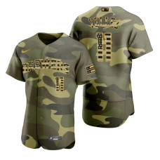 Milwaukee Brewers Rowdy Tellez Camo Authentic 2022 Armed Forces Day Jersey