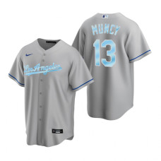 Los Angeles Dodgers Max Muncy Gift Replica Gray 2022 Father's Day Jersey
