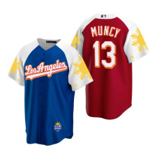 Los Angeles Dodgers Max Muncy Royal Red 2022 Filipino Heritage Night Jersey