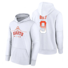 San Francisco Giants Brandon Belt White 2022 City Connect Collection Therma Pullover Hoodie