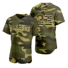 San Francisco Giants Darin Ruf Camo 2022 Armed Forces Day Jersey