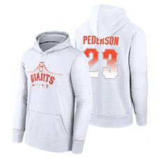 San Francisco Giants Joc Pederson White 2022 City Connect Collection Therma Pullover Hoodie