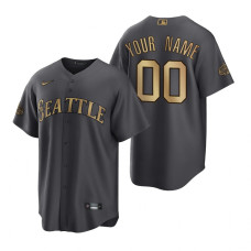 Seattle Mariners Custom Charcoal 2022 MLB All-Star Game Replica Jersey