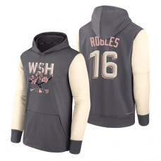 Washington Nationals Victor Robles Gray 2022 City Connect Therma Hoodie