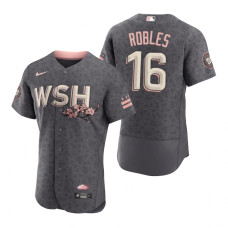 Men's Washington Nationals Victor Robles Gray 2022 City Connect Authentic Jersey