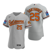 Baltimore Orioles Anthony Santander Gray 2022 Little League Classic Authentic Jersey
