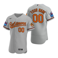 Baltimore Orioles Custom Gray 2022 Little League Classic Authentic Jersey