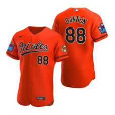 Baltimore Orioles Rylan Bannon Authentic Orange 2022 Little League Classic Jersey