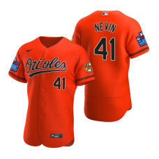 Baltimore Orioles Tyler Nevin Authentic Orange 2022 Little League Classic Jersey