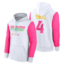 San Diego Padres Blake Snell White 2022 City Connect Therma Hoodie