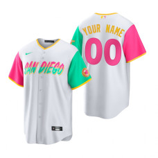San Diego Padres Custom White 2022 City Connect Replica Jersey