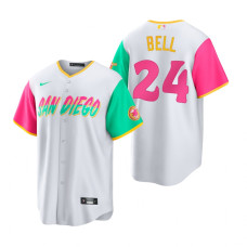 San Diego Padres Josh Bell White 2022 City Connect Replica Jersey