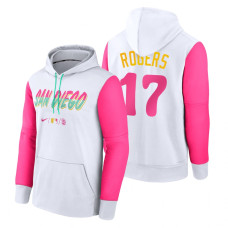 San Diego Padres Taylor Rogers White 2022 City Connect Therma Hoodie