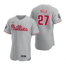 Philadelphia Phillies Aaron Nola Gray 2022 World Series Authentic Jersey