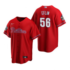 Philadelphia Phillies Zach Eflin Red 2022 World Series Replica Jersey